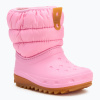 Detské snehule Crocs Classic Neo Puff Boot Toddler pink tweed/gum Detské snehule Crocs Classic Neo Puff Boot Toddler pink tweed/gum