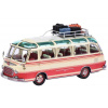 Béžovo-červený autobus se zahrádkou a zavazadly (Setra S6 beige-rot 1:43) Béžovo-červený autobus se zahrádkou a zavazadly (Setra S6 beige-rot 1:43)