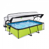 Bazén EXIT Limetka 300x200x65cm s prekrytím a kazetovou filtráciou Bazén EXIT Limetka 300x200x65cm s prekrytím a kazetovou filtráciou