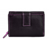 Nicole Brown Dámska kožená peňaženka s ochranou RFID JBPL 06C- čierna / ružová