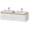 DURAVIT Happy D.2 Plus závesná skrinka pod dve umývadlá pod dosku, 4 zásuvky, 1600 x 550 x 408 mm, nordická biela matná lakovaná, HP4974B3939 DURAVIT Happy D.2 Plus závesná skrinka pod dve umývadlá pod dosku, 4 zásuvky, 1600 x 550 x 408 mm, nordická biela matná lakovaná, HP4974B3939