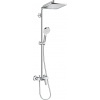 Hansgrohe Sprchový systém Crometta E na stěnu s pákovou baterií chrom 27284000 Hansgrohe Sprchový systém Crometta E na stěnu s pákovou baterií chrom 27284000