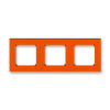 Rámeček trojnásobný, 3901H-A05030 66, ABB, Levit®, oranžová / kouřová černá (ABB, Levit®, oranžová / kouřová černá) Rámeček trojnásobný, 3901H-A05030 66, ABB, Levit®, oranžová / kouřová černá (ABB, Levit®, oranžová / kouřová černá)
