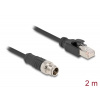 Delock Kabel M12, X-kódovaný, 8 pin, ze zástrčkového na RJ45 zástrčkového konektor, PVC, 2 m Delock Kabel M12, X-kódovaný, 8 pin, ze zástrčkového na RJ45 zástrčkového konektor, PVC, 2 m