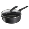 Kastról s pokrievkou Tefal E2493344 Čierna 2 Kusy Kastról s pokrievkou Tefal E2493344 Čierna 2 Kusy