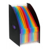 Zakladač, harmonikový, PP, 12 diely, VIQUEL, Rainbow Class, čierny Zakladač, harmonikový, PP, 12 diely, VIQUEL, Rainbow Class, čierny