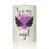 Dekoračná palmová sviečka - Ty si môj anjel... - Valec - 20cm / 7,5 cm - 800g Dekoračná palmová sviečka - Ty si môj anjel... - Valec - 20cm / 7,5 cm - 800g