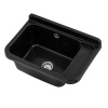 Gamma Gradia, univerzálna plastová výlevka 50,8x33,8x24 cm, čierna, GMA-KGG50-BK Gamma Gradia, univerzálna plastová výlevka 50,8x33,8x24 cm, čierna, GMA-KGG50-BK