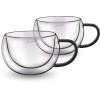 LAMART Pohár LT9114 Vaso cappuccino Black 2 x 270 ml LAMART Pohár LT9114 Vaso cappuccino Black 2 x 270 ml