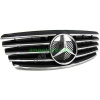 Mercedes E W210 predná čierna maska so znakom, rv. 99-02 Mercedes E W210 predná čierna maska so znakom, rv. 99-02