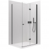 CERANO - Sprchovací kút Volpe L/P - 6 mm - čierna matná, transparentné sklo - 100x80x190 cm - zalamovacia CERANO - Sprchovací kút Volpe L/P - 6 mm - čierna matná, transparentné sklo - 100x80x190 cm - zalamovacia