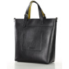 MARCO MAZZINI Čierna prémiová kožená shopper kabelka MARCO MAZZINI Čierna prémiová kožená shopper kabelka