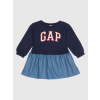 GAP Baby šaty s logom Tmavomodrá 5YRS Tmavomodrá Tmavomodrá GAP Baby šaty s logom Tmavomodrá 5YRS Tmavomodrá Tmavomodrá