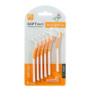 ALFA VITA, s.r.o. Medzizubné kefky SOFTdent Butterfly XS 0,4 mm zahnuté, oranžové 1x6 ks ALFA VITA, s.r.o. Medzizubné kefky SOFTdent Butterfly XS 0,4 mm zahnuté, oranžové 1x6 ks