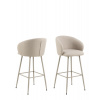 Actona Barová stolička Eleanor, béžová (08178), sivé nohy Actona Barová stolička Eleanor, béžová (08178), sivé nohy