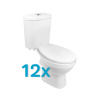 Mereo WC kombi, RIMLESS, zadný odpad s armatúrou, 12 ks Mereo WC kombi, RIMLESS, zadný odpad s armatúrou, 12 ks