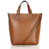 MARCO MAZZINI Hnedá prémiová kožená shopper kabelka MARCO MAZZINI Hnedá prémiová kožená shopper kabelka
