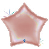 Fóliový balón hviezda ružovo-zlatá holografická 45cm Fóliový balón hviezda ružovo-zlatá holografická 45cm