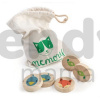 Drevené pexeso Clever Cat Memory Tender Leaf Toys 20 krúžkov s 10 zvieratkami od 18 mes Drevené pexeso Clever Cat Memory Tender Leaf Toys 20 krúžkov s 10 zvieratkami od 18 mes