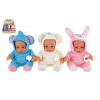 Teddies Miminko v overalu - 25 cm - pevné tělo, se zvukem Teddies Miminko v overalu - 25 cm - pevné tělo, se zvukem