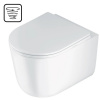 Deante JASMIN WC misa závesná vírivé splachovanie 49 x 36 cm so sedátkom CDJD6ZPW Deante JASMIN WC misa závesná vírivé splachovanie 49 x 36 cm so sedátkom CDJD6ZPW