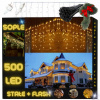 Svetelná závesná reťaz cencúle 500 LED, teplá biela, 301 - 500 svetielok Svetelná závesná reťaz cencúle 500 LED, teplá biela, 301 - 500 svetielok