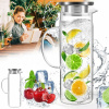 SKLENENÝ ČAJNÍK 1,5L ŽIARUVZDORNÝ NA VODU, NÁPOJE S POKRIEVKOU A FILTROM SKLENENÝ ČAJNÍK 1,5L ŽIARUVZDORNÝ NA VODU, NÁPOJE S POKRIEVKOU A FILTROM