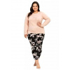 Dámské nadměrné pyžamo Katie 3255 TARO růžová (pink) XXL Dámské nadměrné pyžamo Katie 3255 TARO růžová (pink) XXL
