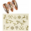 VIANOČNÉ NÁLEPKY NA NECHTY ZLATÉ GOLD G154 VIANOČNÉ NÁLEPKY NA NECHTY ZLATÉ GOLD G154