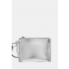 Calvin Klein peňaženka dámska kožená LV04F1263G strieborná ONE SIZE Calvin Klein peňaženka dámska kožená LV04F1263G strieborná ONE SIZE
