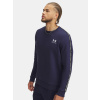 Under Armour Pánska mikina UA Icon Fleece Crew Taping Modrá SM Under Armour Pánska mikina UA Icon Fleece Crew Taping Modrá SM