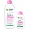 GARNIER Skin Naturals Micellar Water 3in1 Sensitive 700 ml + Travel Size 100 ml GARNIER Skin Naturals Micellar Water 3in1 Sensitive 700 ml + Travel Size 100 ml