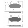 KH135 Brzdové doštičky GOLDfren 002 KH135 Brzdové doštičky GOLDfren 002