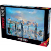 ANATOLIAN Puzzle Maľovanie búrka 1000 dielikov ANATOLIAN Puzzle Maľovanie búrka 1000 dielikov