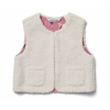 Tchibo - Detská plyšová vesta - pre dievčatá - veľ. 86/92 - farba: biela Tchibo - Detská plyšová vesta - pre dievčatá - veľ. 86/92 - farba: biela