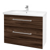 Dreja Umývadlová skrinka BIG INN SZZ2 100 - N01 Biela lesk / Úchytka T03 / D06 Orech Dreja Umývadlová skrinka BIG INN SZZ2 100 - N01 Biela lesk / Úchytka T03 / D06 Orech