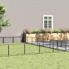 zahrada-XL Koterec pre psov čierny 49 m² oceľ 3082179 zahrada-XL Koterec pre psov čierny 49 m² oceľ 3082179