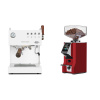 Ascaso Steel DUO PID PLUS, White&Wood + Eureka Mignon Specialita Smart, CR ferrari red Ascaso Steel DUO PID PLUS, White&Wood + Eureka Mignon Specialita Smart, CR ferrari red