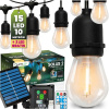 Solárna záhradná girlanda 15x LED ozdobné žiarovky 10, 4m 2700K teplá + diaľkový ovládač IP65 SOLLIS 2 LUMILED Solárna záhradná girlanda 15x LED ozdobné žiarovky 10, 4m 2700K teplá + diaľkový ovládač IP65 SOLLIS 2 LUMILED