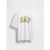 GAP Detské oversize tričko Heavyweight Athletic Logo Biela M Biela Biela GAP Detské oversize tričko Heavyweight Athletic Logo Biela M Biela Biela