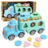 LeanToys Truck Odtahovka Vzdělávací třídič s autíčky, pastelové plastové kostky LeanToys Truck Odtahovka Vzdělávací třídič s autíčky, pastelové plastové kostky