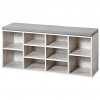 Kesper Botník s podsedákem 103,5 x 48 x 29,5 cm, bílá 15931 Kesper Botník s podsedákem 103,5 x 48 x 29,5 cm, bílá 15931