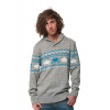 pánsky sveter HORSEFEATHERS HEY DUDE SWEATER (gray melange) S pánsky sveter HORSEFEATHERS HEY DUDE SWEATER (gray melange) S