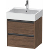 DURAVIT Ketho 2 závesná skrinka pod umývadlo, 2 zásuvky, 584 x 460 x 549 mm, orech tmavý, K25275021210000 DURAVIT Ketho 2 závesná skrinka pod umývadlo, 2 zásuvky, 584 x 460 x 549 mm, orech tmavý, K25275021210000