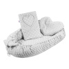 NEW BABY Luxusné hniezdočko s vankúšikom a perinkou z Minky Srdiečko sivé 55x75 sivá NEW BABY Luxusné hniezdočko s vankúšikom a perinkou z Minky Srdiečko sivé 55x75 sivá