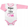 Body dlhý rukáv s vtipným textom Baby Nellys, Máma+Táta, veľ. 80, holka Body dlhý rukáv s vtipným textom Baby Nellys, Máma+Táta, veľ. 80, holka