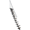 Minka STAIRS Modulové schodisko Nizza orech/sivá, 293,8 cm Minka STAIRS Modulové schodisko Nizza orech/sivá, 293,8 cm