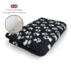 DRYBED Premium Vet Bed Small Paws čierny + biele labky 150 x 100 cm DRYBED Premium Vet Bed Small Paws čierny + biele labky 150 x 100 cm