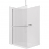 CERANO - Sprchová zástena Walk-in Onyx Top Cube Ľ/P - 8 mm - hranatá vzpera + polička/držiak na uteráky - chróm, ryhované sklo - 80x200 cm CERANO - Sprchová zástena Walk-in Onyx Top Cube Ľ/P - 8 mm - hranatá vzpera + polička/držiak na uteráky - chróm, ryhované sklo - 80x200 cm