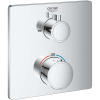 GROHE Grohtherm termostatická batéria pod omietku, pre 2 výstupy, s uzatváracím/prepínacím ventilom, chróm, 24080000 GROHE Grohtherm termostatická batéria pod omietku, pre 2 výstupy, s uzatváracím/prepínacím ventilom, chróm, 24080000